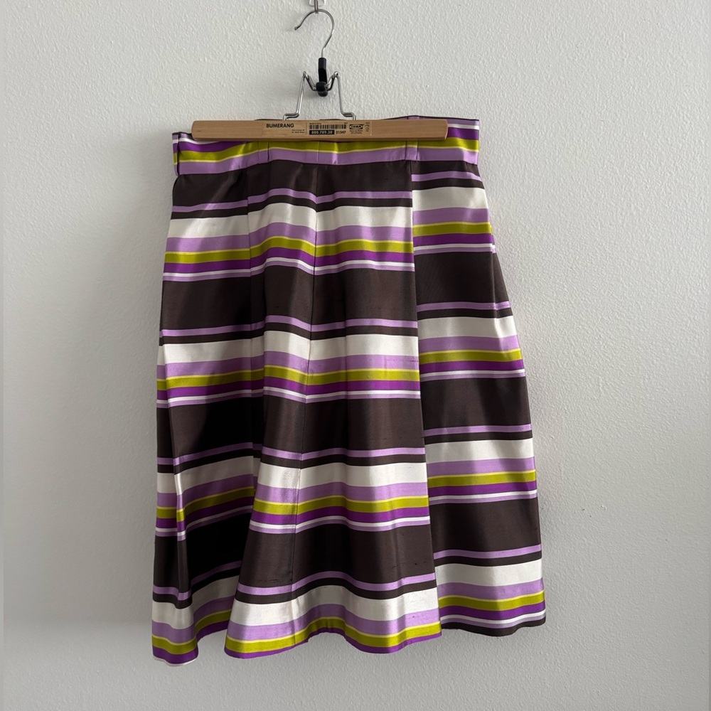 Kate Spade Rock the Casbah Lilith Striped  Silk Skirt